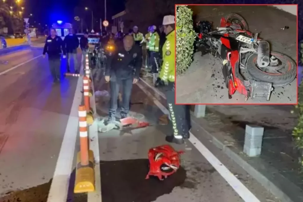 Motosiklet yaya çarptı! Yaralılar var