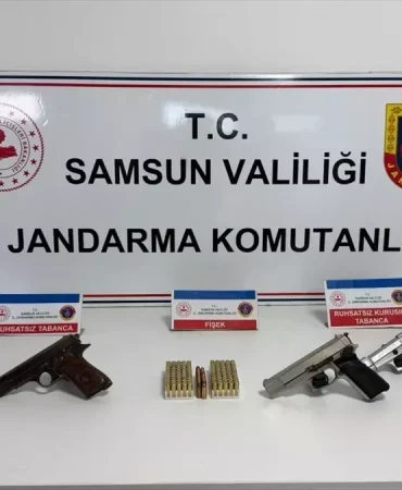 Vezirköprü'de Ruhsatsız Silah Operasyonu: 5 Gözaltı