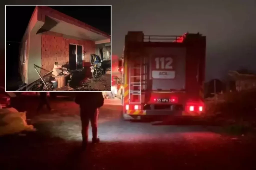 Kaynar suya benzin dökülen evde patlama meydana geldi! Yaralılar var