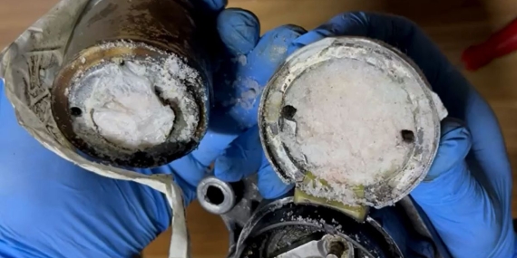 Uyuşturucuyu marş dinamosunun içine gizlemiş