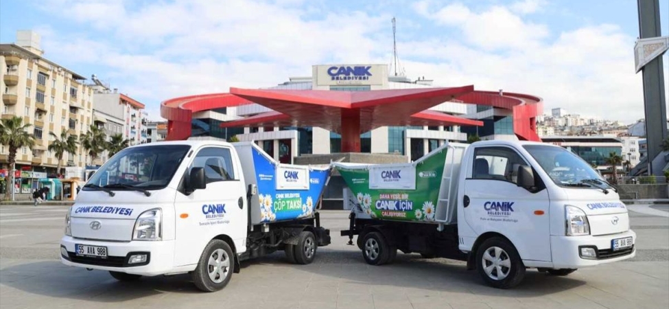 Canik Belediyesi araç filosuna çöp taksilerini ekledi