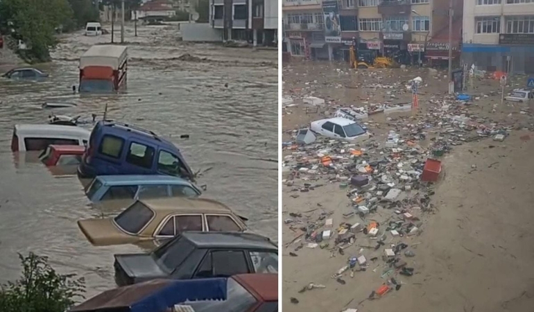 Sağanak ve dolu alarmı: Birçok kentte hayat durma noktasına geldi