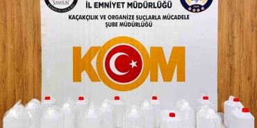 Kaçak alkol operasyonu: 90 litre etil alkol ele geçirildi