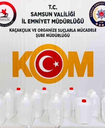 Kaçak alkol operasyonu: 90 litre etil alkol ele geçirildi