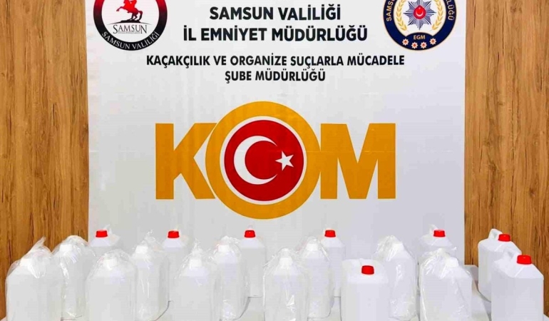 Kaçak alkol operasyonu: 90 litre etil alkol ele geçirildi