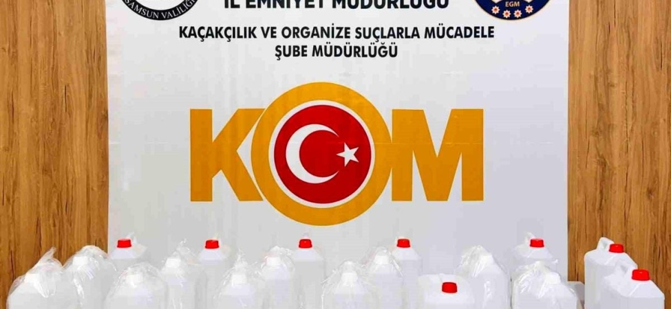 Kaçak alkol operasyonu: 90 litre etil alkol ele geçirildi