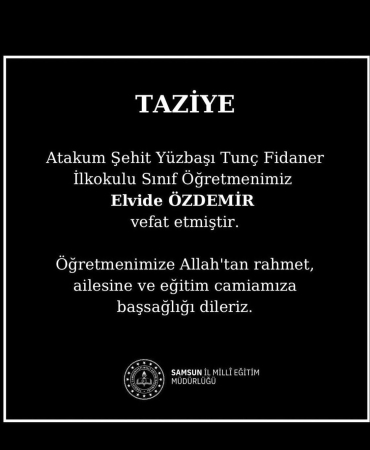 Öğretmen Elvide Özdemir kansere yenildi