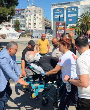 Yaya geçidinden geçen vatandaşa otomobil çarptı: 1 yaralı