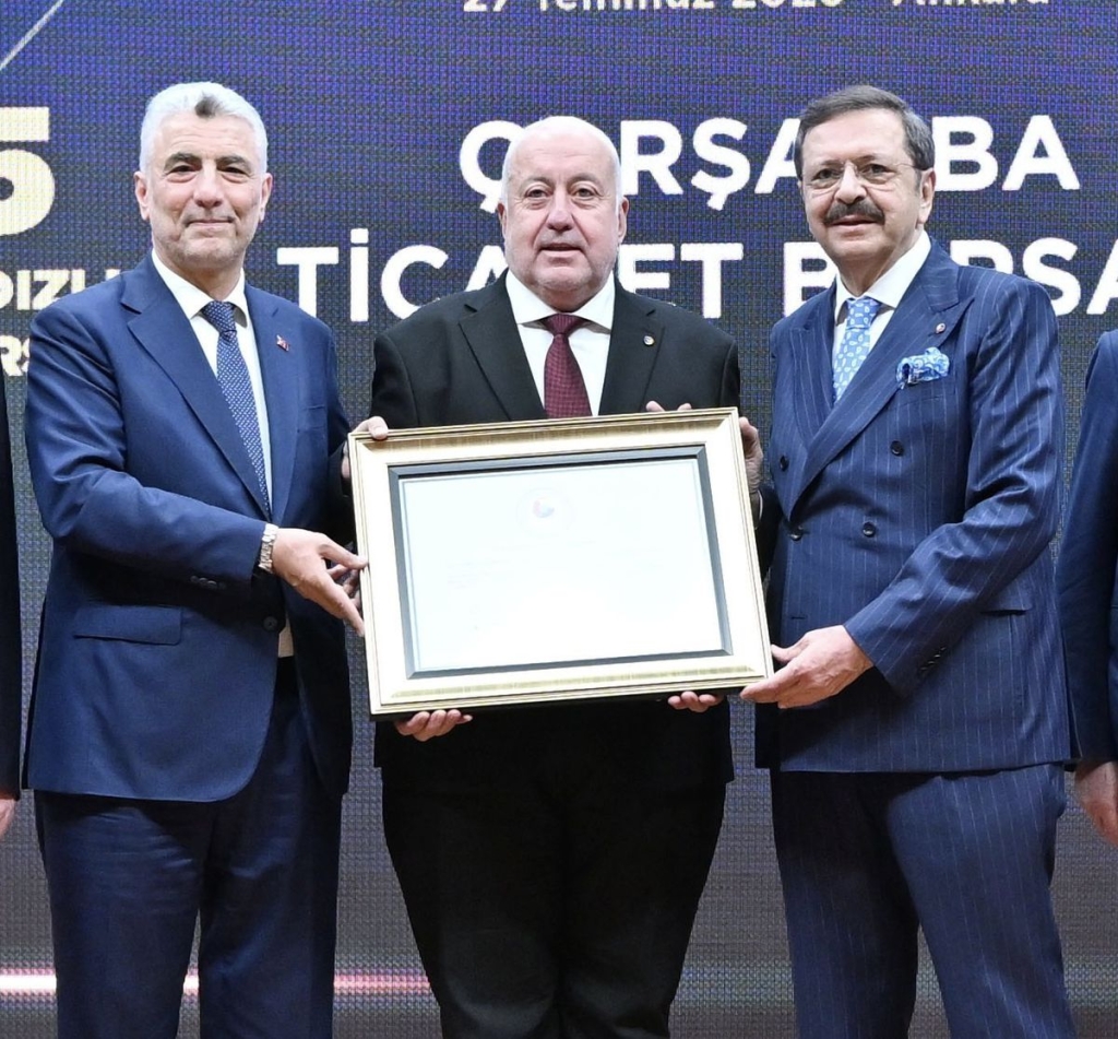 Çarşamba Ticaret Borsası 5 Yıldızlı Statüsünü Yeniden Kazandı