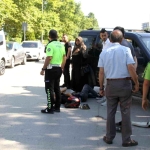 Çarşamba'da otomobille motosiklet çarpıştı: 1 yaralı