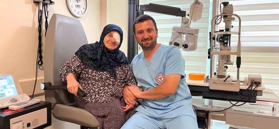 Gözlerine ışığı bu kez doktor torunu verdi