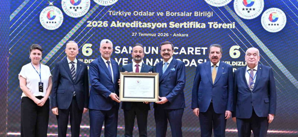 Samsun TSO, akreditasyon belgesiyle başarısını tescillendirdi