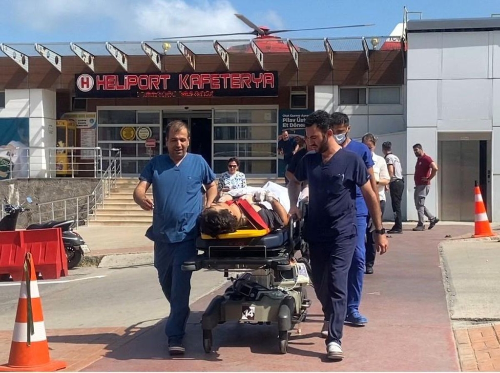 Vurulan gemideki iki yaralı mürettebat Samsun