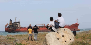 Dron saldırısına uğrayan tanker Samsun