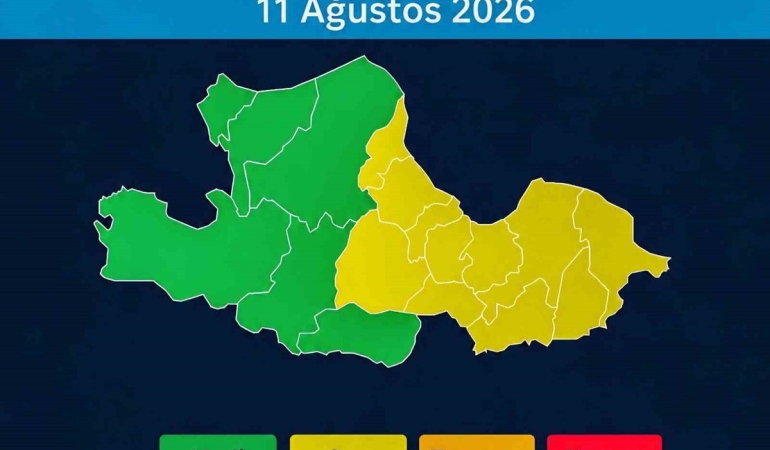 Samsun’un Doğu İlçeleri İçin Sarı Kodlu Yağış Uyarısı