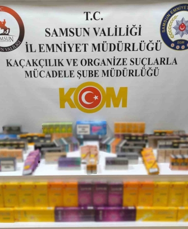 Bafra’da 500 paket kaçak sigara ele geçirildi