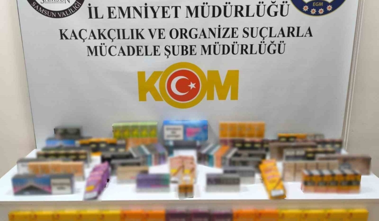 Bafra’da 500 paket kaçak sigara ele geçirildi