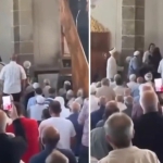 Camiye giren kadın cuma namazını karıştırdı