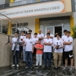 Samsun’da öğrenciler, liseler seviyesinde tek olan insansız hava aracı tasarladı