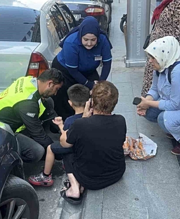 Samsun’da otomobilin çarptığı 5 yaşındaki çocuk hafif şekilde yaralandı