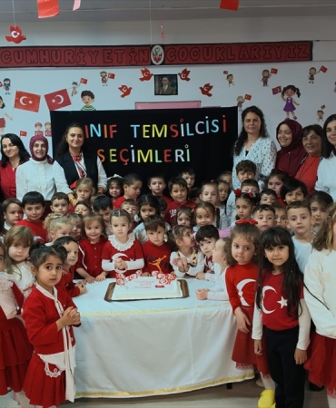 Anaokulu öğrencileri oy kullanma deneyimi yaşadı