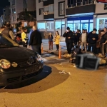 Bafra’da otomobilin çarptığı kurye yaralandı