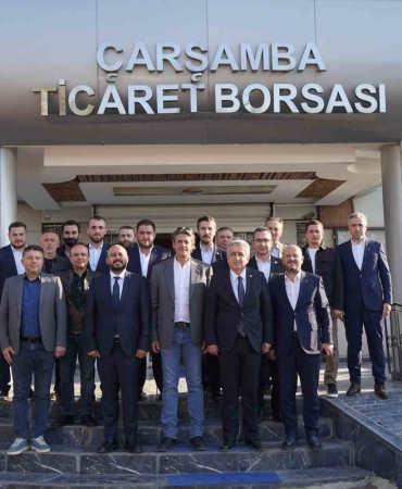 Çan ve Solakoğlu, Çarşamba Ticaret Borsası yönetimine başarı dilekleri iletti