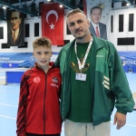 Samsunlu Cihangir Pehlivan, U12 kılıçta Türkiye şampiyonluğu elde etti