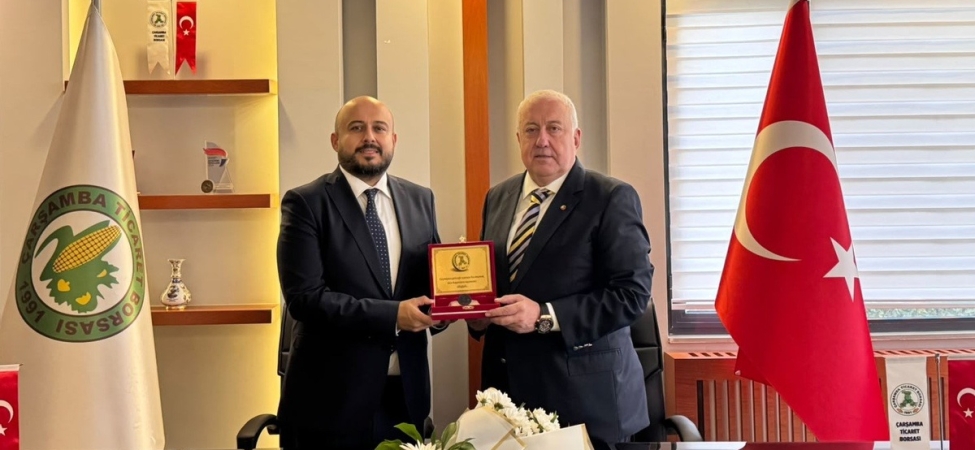 Selim Yılmaz, Çarşamba Ticaret Borsası başkanlığını Kazım Yılmaz