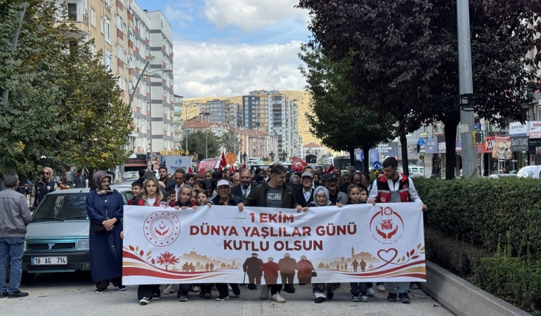 Üç kentte Yaşlılar Günü yürüyüşü yapıldı, Samsun Valisi Tavlı konuştu